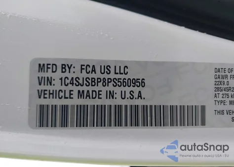 2023 Jeep Wagoneer L Series Ii Carbide 4X4 z USA, uszkodzony, nr VIN 1C4SJSBP8PS560956